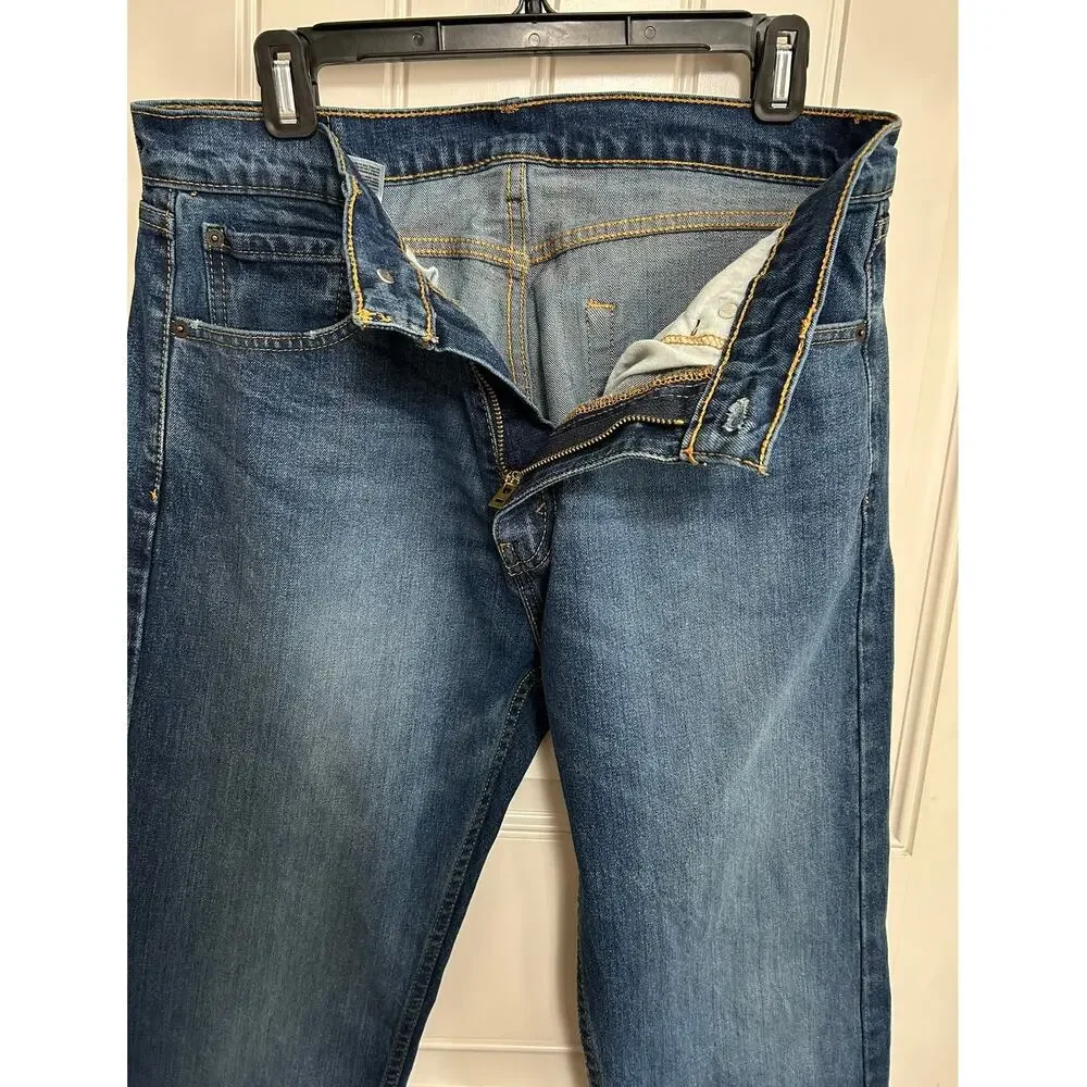 Levis 505 Regular Straight Leg Jeans 32x30 Medium Wash Red Tab Normcore Denim